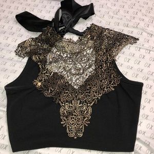 Laced crop top